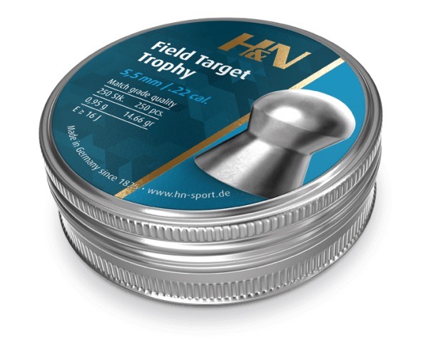 H&N-FIELD TARGET TROPHY .22 (5.53)/250PKT/50CTN