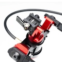 Accu-Tac HYB-500 HYDRO Bipod Picatinny, Cants, Remote Vert Adjust. - Black/Red