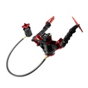 Accu-Tac HYBA-500 HYDRO Bipod ARCA Spec QR, Cants, Remote Vert Adjust. - Black/Red