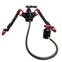 Accu-Tac HYBA-500 HYDRO Bipod ARCA Spec QR, Cants, Remote Vert Adjust. - Black/Red