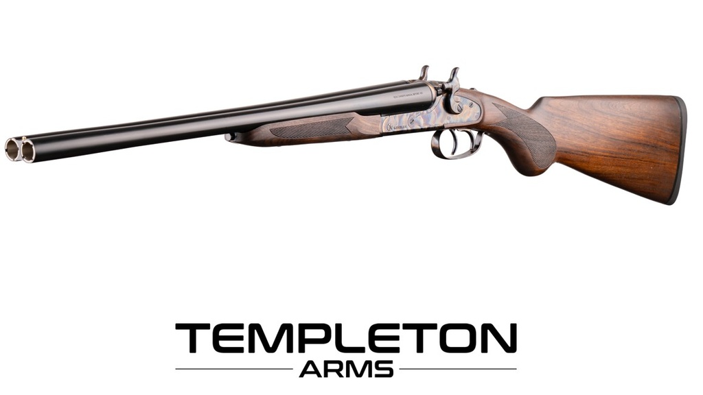 Templeton Arms GAMBLER, SxS Hammer Gun, 5 Chokes, 3" Chamber, CCH Finish (12 Gauge, 20", Right Hand)
