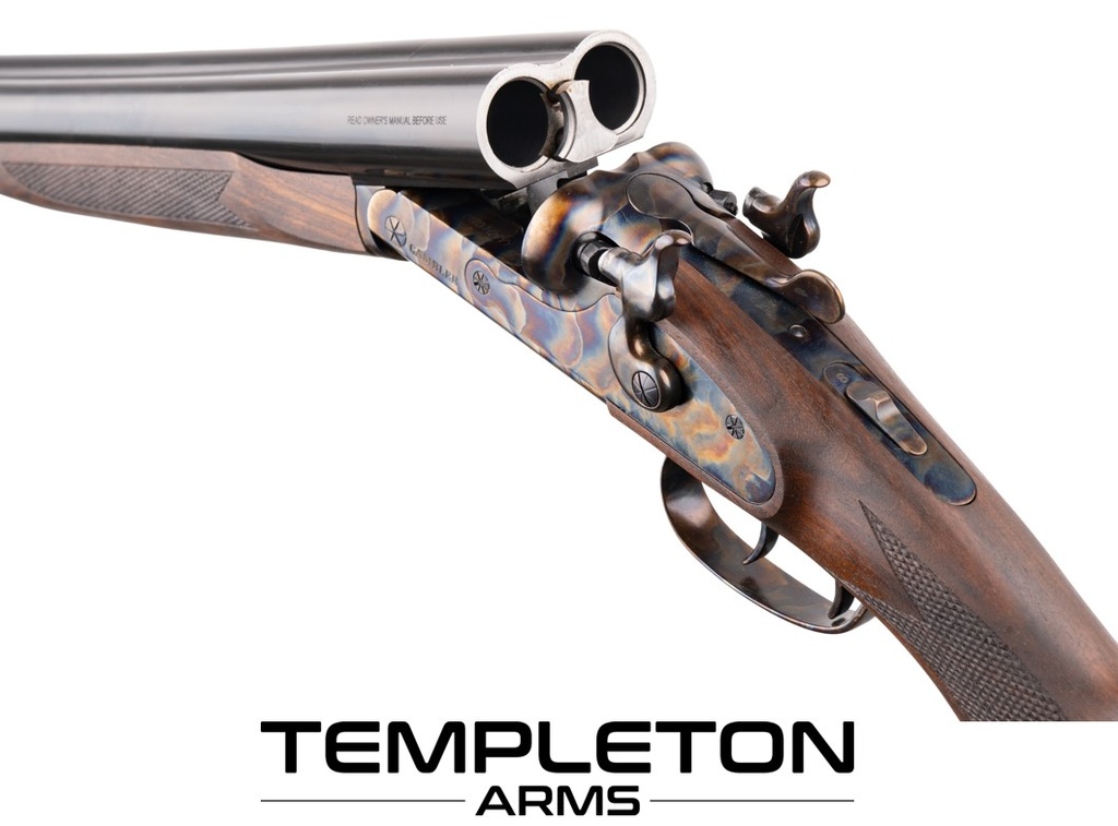 Templeton Arms GAMBLER, SxS Hammer Gun, 5 Chokes, 3" Chamber, CCH Finish (12 Gauge, 20", Right Hand)