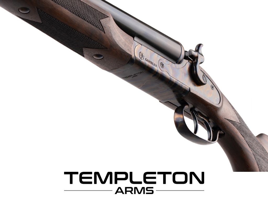 Templeton Arms GAMBLER, SxS Hammer Gun, 5 Chokes, 3" Chamber, CCH Finish (12 Gauge, 28", Right Hand)
