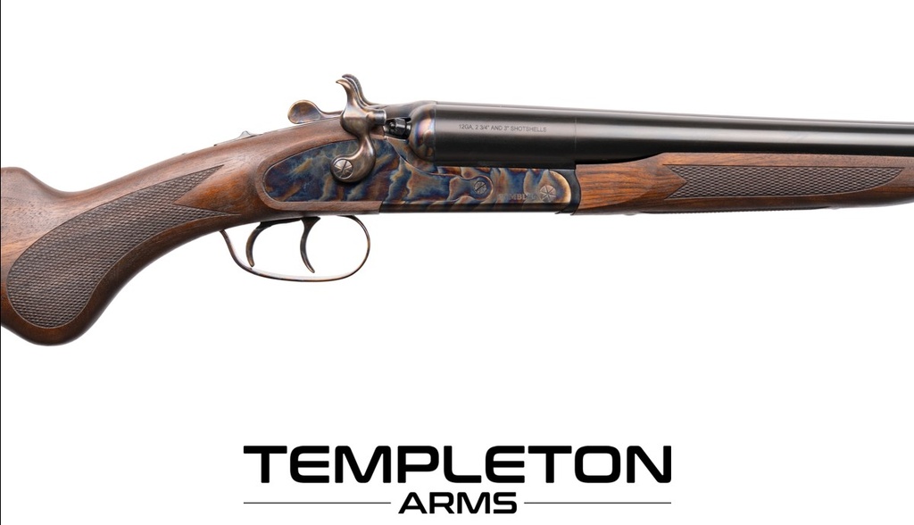 Templeton Arms GAMBLER, SxS Hammer Gun, 5 Chokes, 3" Chamber, CCH Finish (12 Gauge, 28", Right Hand)