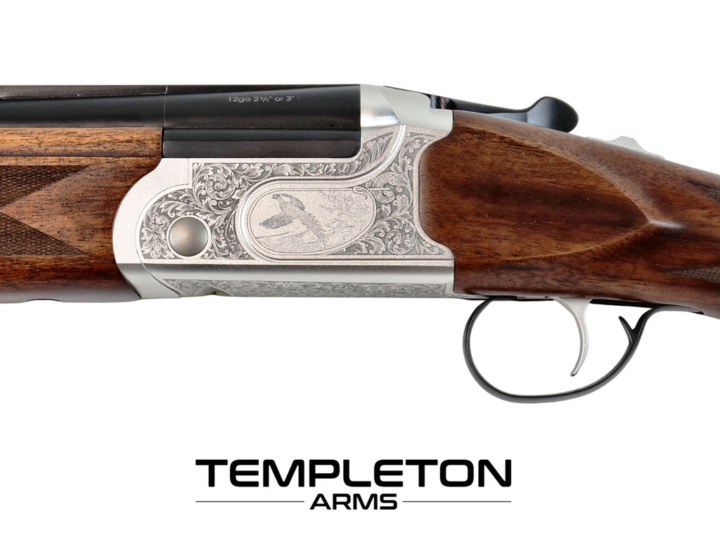 Templeton Arms DUKE - 12 Gauge, 3" Chamber, 30" Barrel - Game Scene Engraving - Left Hand Stock