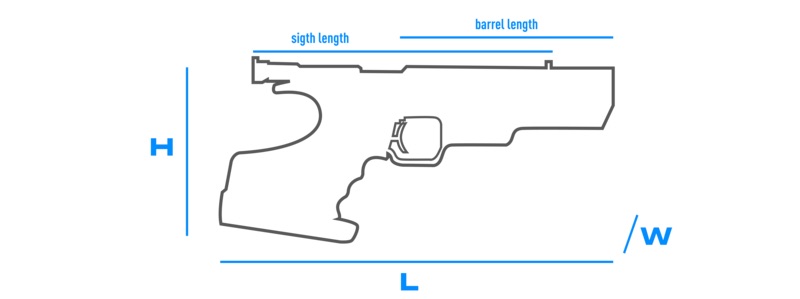 Walther CSP DYNAMIC .22LR Size M Universal Grip Right/Left, cal .22LR