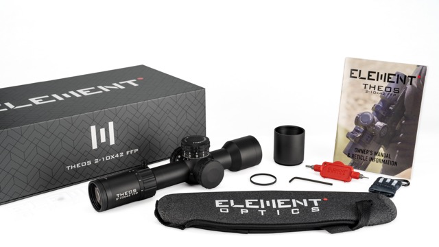 Element Optics THEOS 2-10X42 FFP MPR-1D MRAD - BLACK