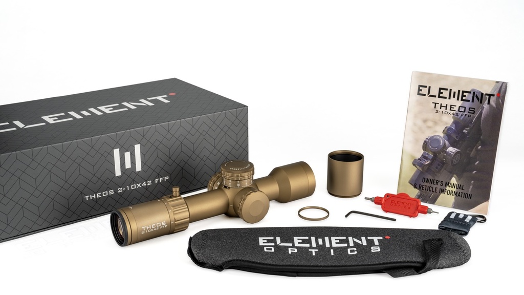 Element Optics THEOS 2-10X42 FFP MPR-1D MRAD - FDE