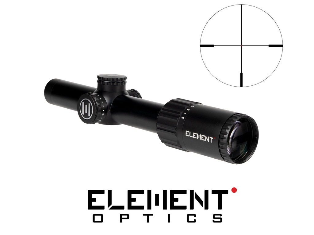 Element Optics Helix HD Compact 1-8x24 L4A Fiber MRAD