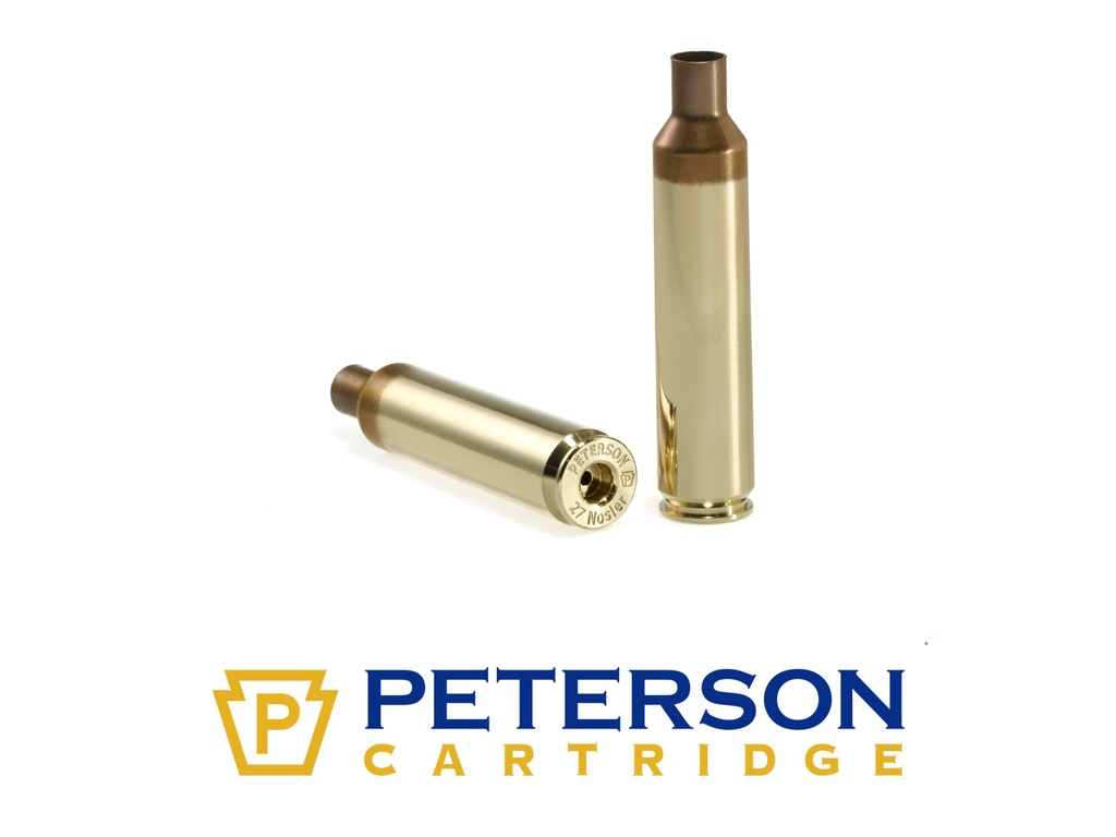 Peterson 27 Nosler Casings - Box of 50