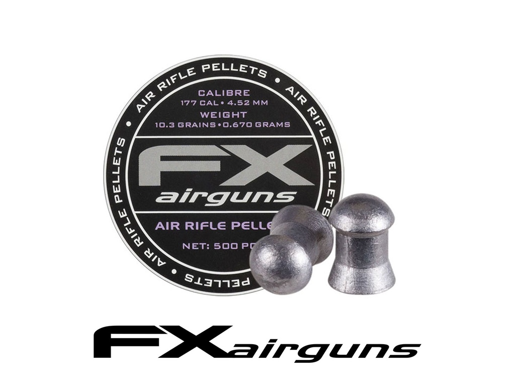 FX Premium Pellets (Diabolo EXACT HEAVY) cal .177 / 4.52mm / 10.34gr (500 pcs)