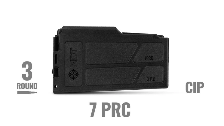 MDT 7mm PRC CIP LA Polymer Magazine - 3 RND