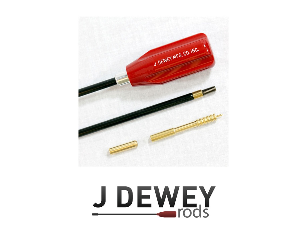 Dewey Nylon Coated Rod (.27 & up Rifle 24” with .30 Jag & Brush Adapter (LGBA))