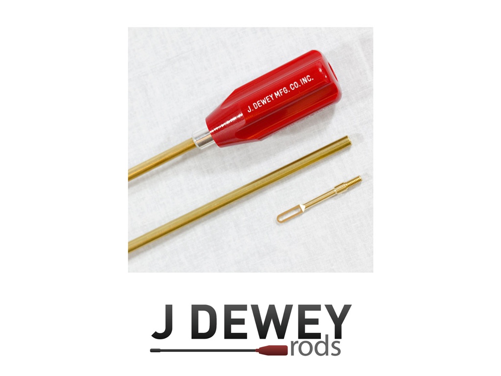 Dewey 1 Piece Brass Rods (36” .27 cal. & up (36-HDB))
