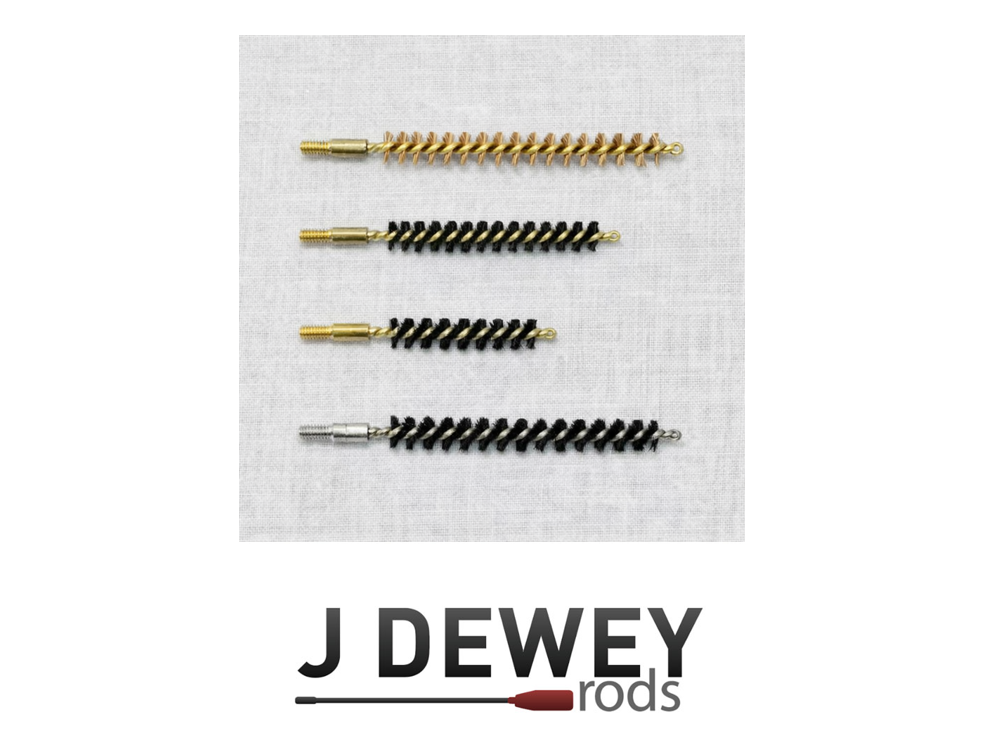 Dewey Dozen Nylon Bristle Brushes (12 pcs) (.17 cal. Pistol (Dewey Dozen B-17PN))