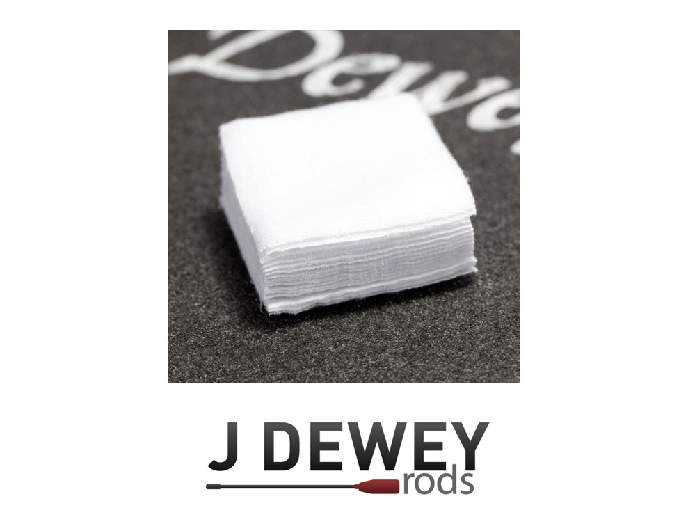 Dewey PS Square Patches 250/100/bag (2" for .30 cal., 100/bag)