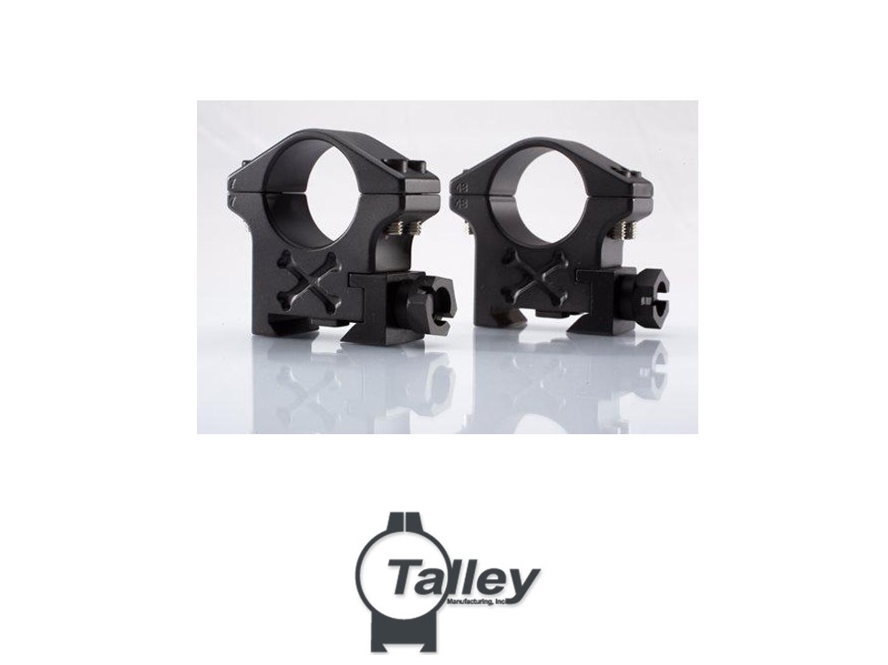Talley 1" Tactical Rings (Black Armor, High)