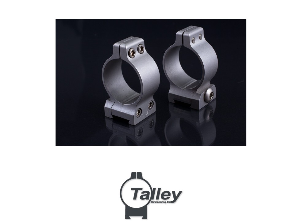 Talley 1" Screw Lock Detachable Ring (Stainless, Low)
