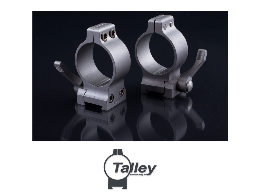 Talley 1" Quick Detachable Ring w/ Lever (Stainless, High)
