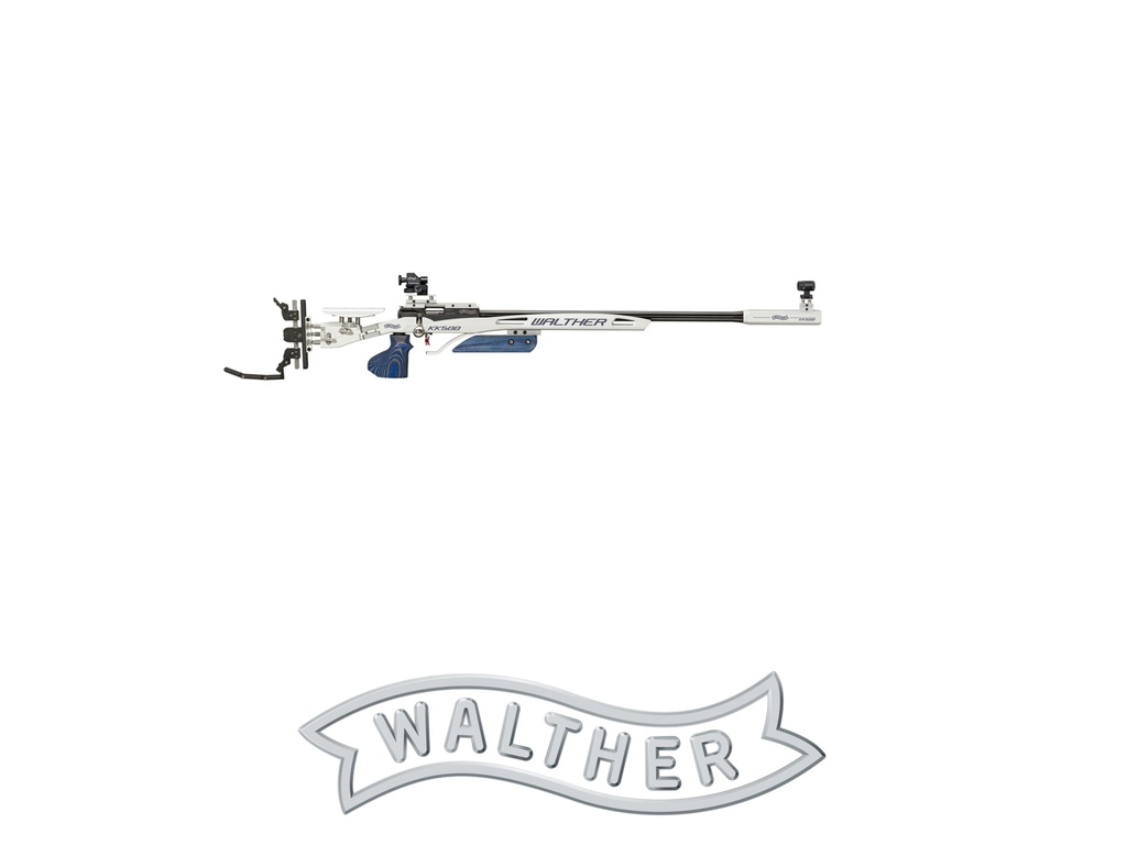Walther KK500 Expert E (e Trigger), BIOMETRIC-Grip, Blue Angel Right Size M, Right/Left system, cal .22LR