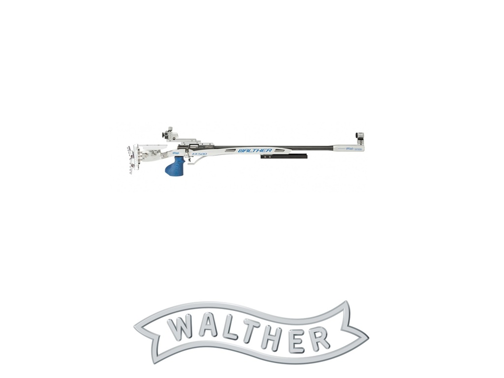 Walther KK500-M Senior Auflage (Rest Shooting) Blue Angel Right-hand Grip Size M, Right/Left system without: Handstop, Forend elevation, Hook Butt plate, Centra BLOCK CLUB raised line of Sight, Centra foresight holder 18 mm. with: Rest Shooting bracket, MEC III light metal Butt plate, UP sight shifting, Centra foresight holder 22mmSmall-bore rifles, Rest Shooting