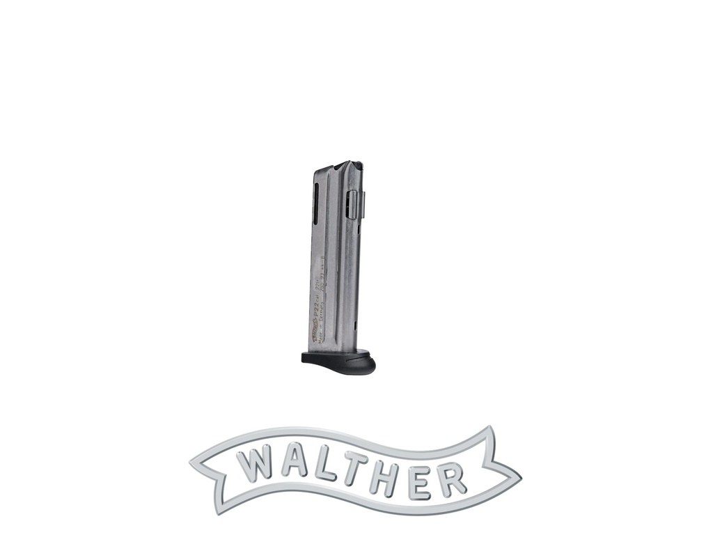 Walther Magazine 10-round, with Extension Magazines (Suits P22Q)