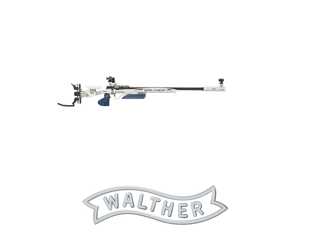 Walther KK500 Expert M (m Trigger), BIOMETRIC-Grip, Blue Angel Right Size M, Right/Left system, cal .22LR
