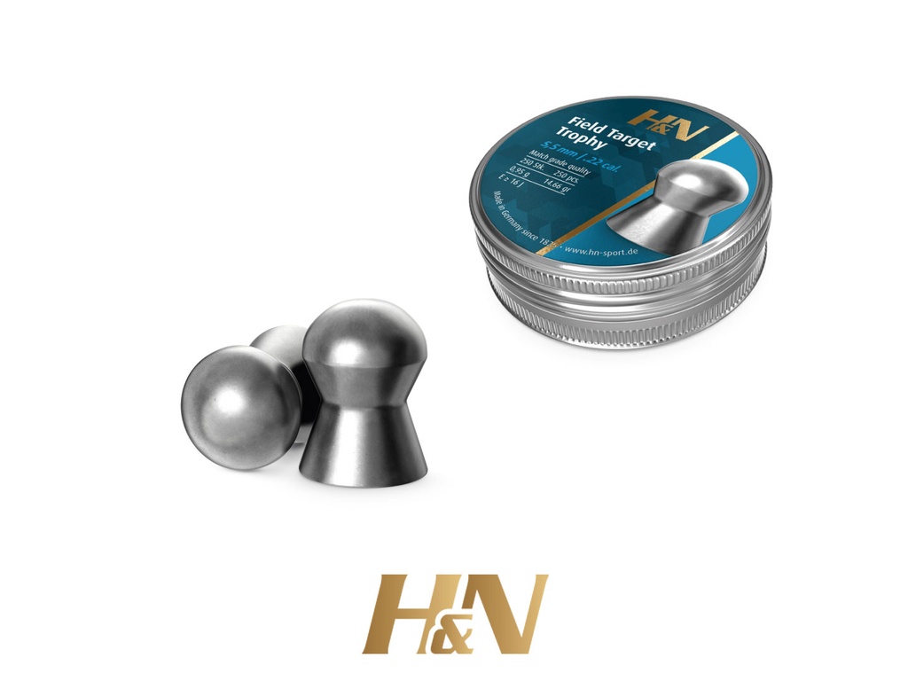 H&N-FIELD TARGET TROPHY .22 (5.53)/250PKT/50CTN