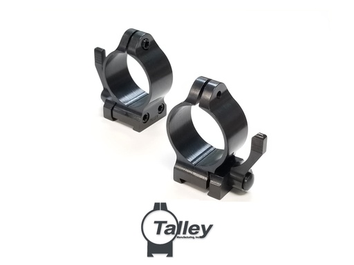 [TLA20L13] Talley 1" Low 1 Screw Alloy Quick Detachable Ring W/ Lever (Low)