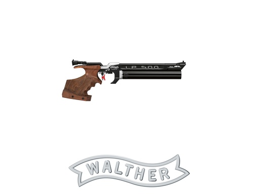 [CW-2854759E_0007] Walther LP500 EXPERT e Trigger, cal 4.5mm, 3D Walnut Grip, Regular Left, Size M