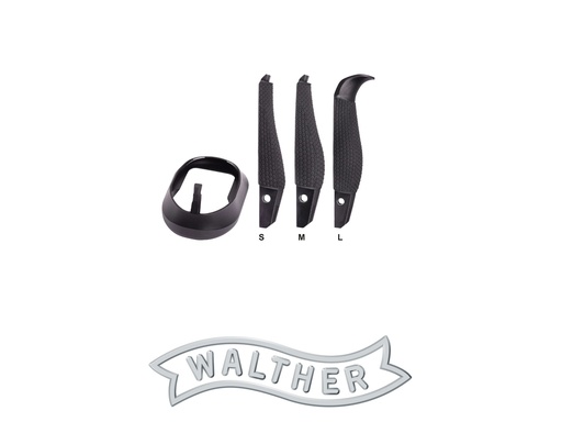 [CWS-2864401] Walther Magwell PDP Poly Full Size 3 Backstraps S/M/L (Back open for Magwell). The set can only be used in combination with extended Aluminium base magazine (Suits PDP Full Size)