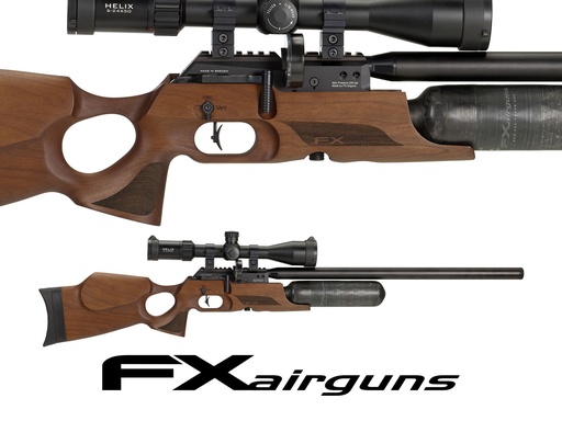 [FX-CR2-550302-008-08] FX Crown MKII (.22, Continuum: 380mm & 700mm, Carbon Fiber Bottle, Walnut)