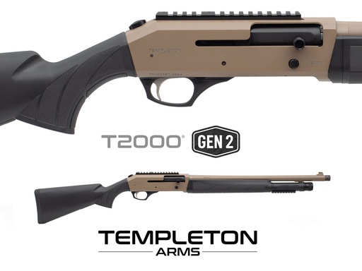 [TA-G2T2000TAC20-FDE] Templeton Arms T2000 Tactical FDE - Gen 2 (12 Gauge, 5+1, 20", Right Hand)