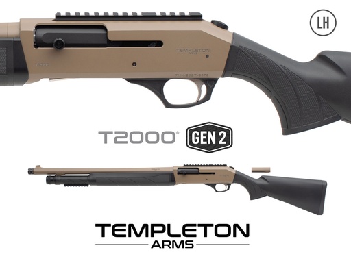 [TA-G2T2000TAC20LH-FDE] Templeton Arms T2000 Tactical FDE - Gen 2 (12 Gauge, 5+1, 20", Left Hand)