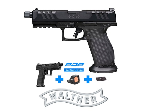 [CW-2851733-507COMP-KIT] Walther PDP Fullsize 5.1" PRO SD with Holosun HE507 COMP Green & Mounting Plate *KIT*