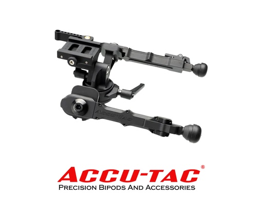 [AT-FCASQD-G204] Accu-Tac FC-4 G2 Bipod ARCA, Pan/Cant - Black