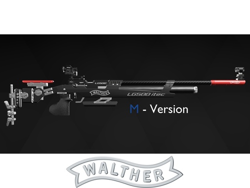 [CW-2887185 Meister Red] Walther LG500 ITEC M Meister Red (Tube/Cheekpiece)(m Trigger) cal 4.5mm, MEMORY 3D-Grip BIOMETRIC, Right, Size M