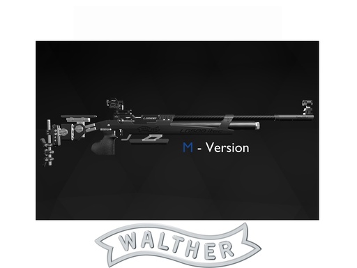 [CW-2887185 Meister Black] Walther LG500 ITEC M Meister Black (Tube/Cheekpiece/Butt plate, black letters)(m Trigger) cal 4.5mm, MEMORY 3D-Grip BIOMETRIC, Right, Size M